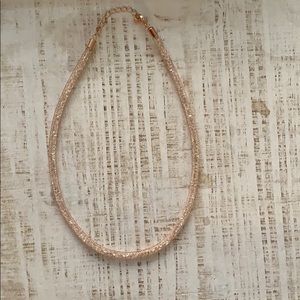 Pink and diamond necklace